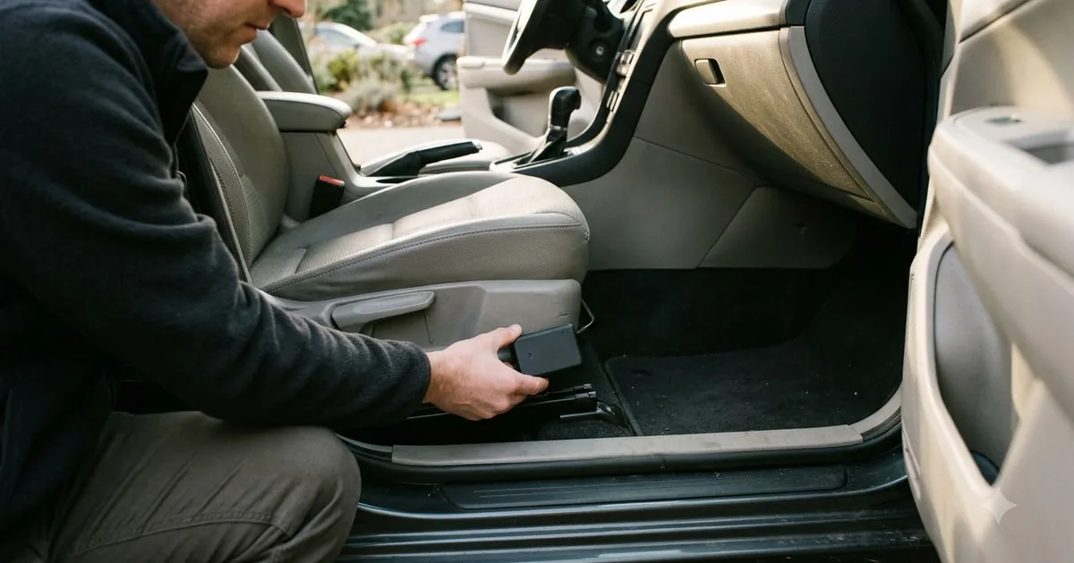 Illustration for gps tracker for car